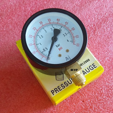 Pressure Gauge 4 Bar / 60 PSI, Black Body Dial Size 2.5 Inch, Reliable Quality In Stock